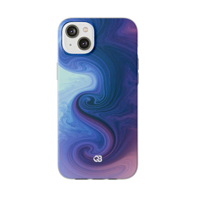 Azure Fluid Swirl · Lite Phone Case for iPhone ·  Blue