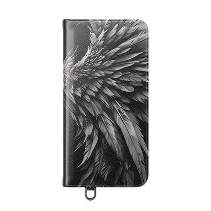 Crimson Silver Wings - Samsung S25+ Case - Wallet