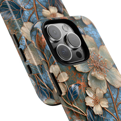Gilded Blossom Reverie · Tough 2.0 Magnetic Phone Case for iPhone · Teal
