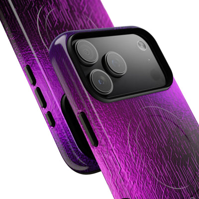 Violet Cyber Circuit · Tough 2.0 Magnetic Phone Case for iPhone · Purple