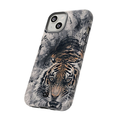 Fierce Ink Tiger · Tough Phone Case for iPhone · Beige