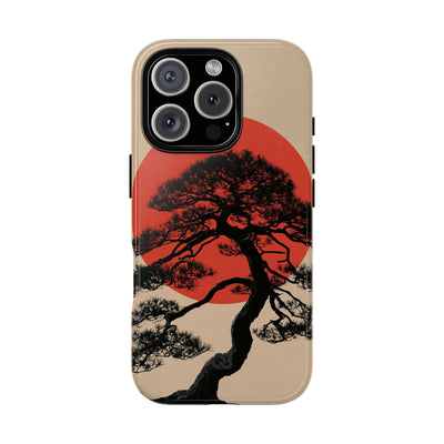 Crimson Pine Solitude · Tough Phone Case for iPhone · Beige