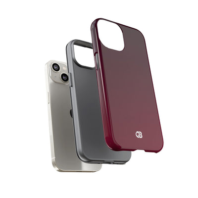 Red Tough Phone Case for iPhone - Deep Sangria Gradient