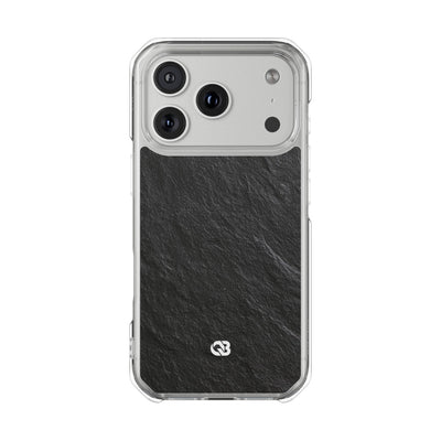 Black Impact MagSafe Phone Case for iPhone - Raw Obsidian Slate