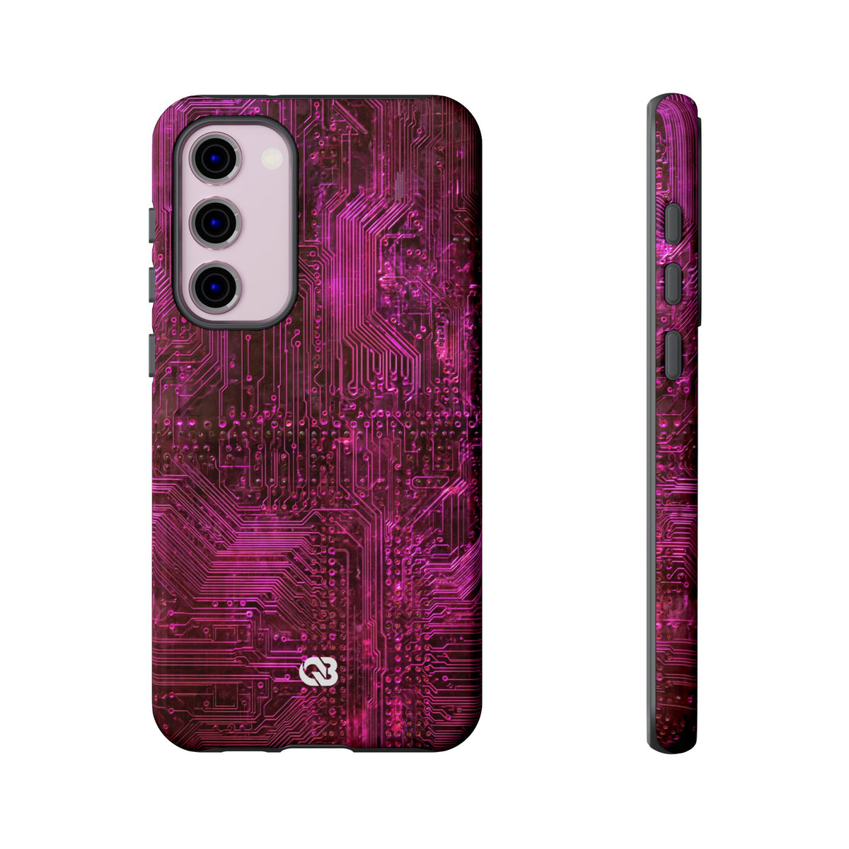 Magenta Circuit Trace · Tough Phone Case for Samsung · Pink