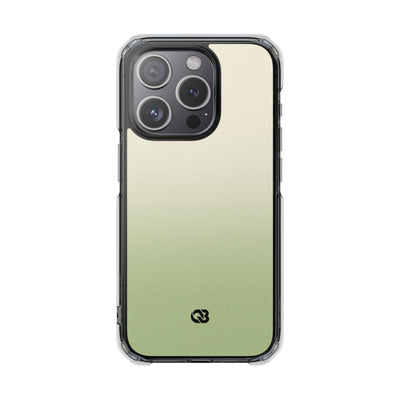 Green Impact MagSafe Phone Case for iPhone - Bone Sage Fade