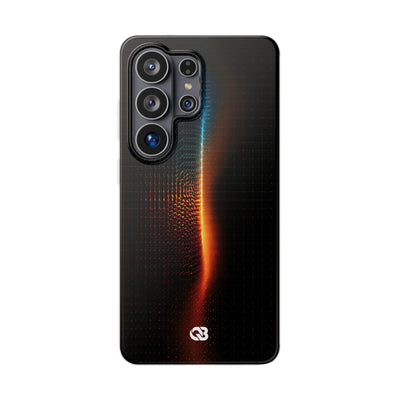 Luminous Refraction Grid · Lite Phone Case for Samsung · Black