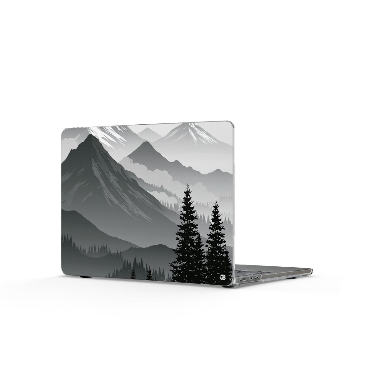 Alpine Horizon · Clear Hard Case for MacBook · Black