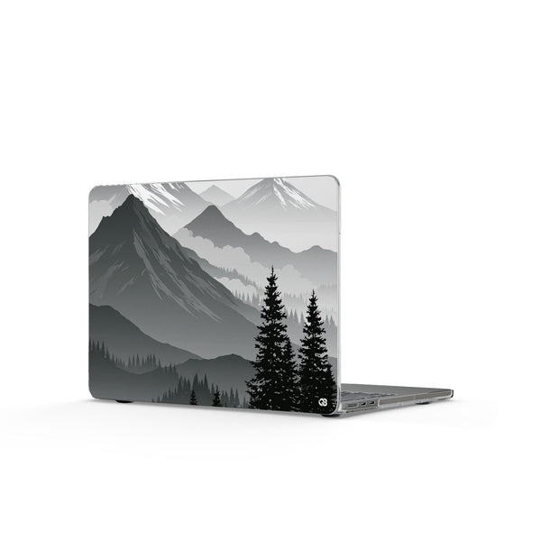 Alpine Horizon · Clear Hard Case for MacBook · Black