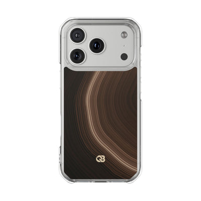 Brown Impact MagSafe Phone Case for iPhone - Bronzed Canyon Relief