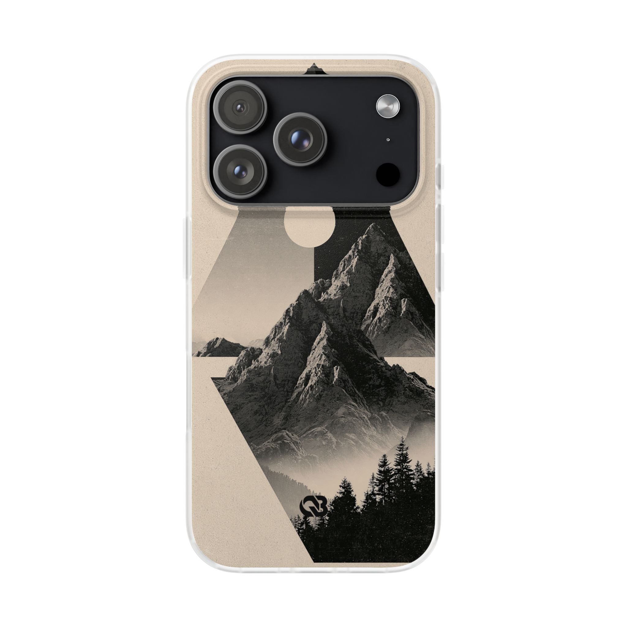 Beige Lite Phone Case for iPhone - Obsidian Summit Parchment
