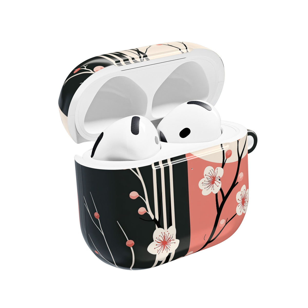 Nocturne Sakura Branch · Hard Case for AirPods & AirPods Pro · Black