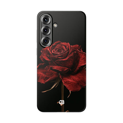 Crimson Noir Rose · Lite Phone Case for Samsung · Black