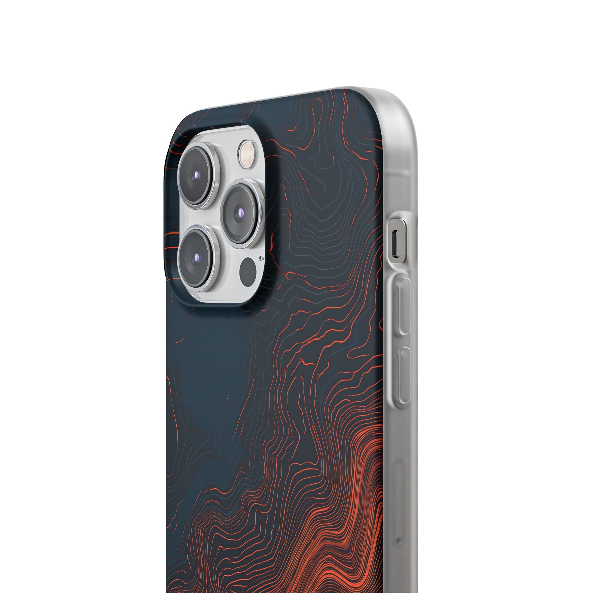Black Lite Phone Case for iPhone - Volcanic Basalt Map