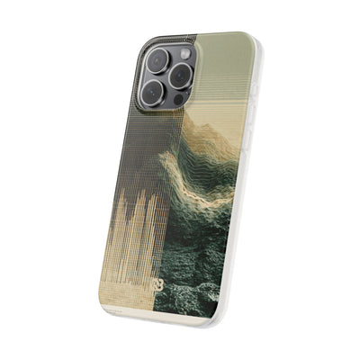 Beige Lite Phone Case for iPhone - Veridian Data Ridge