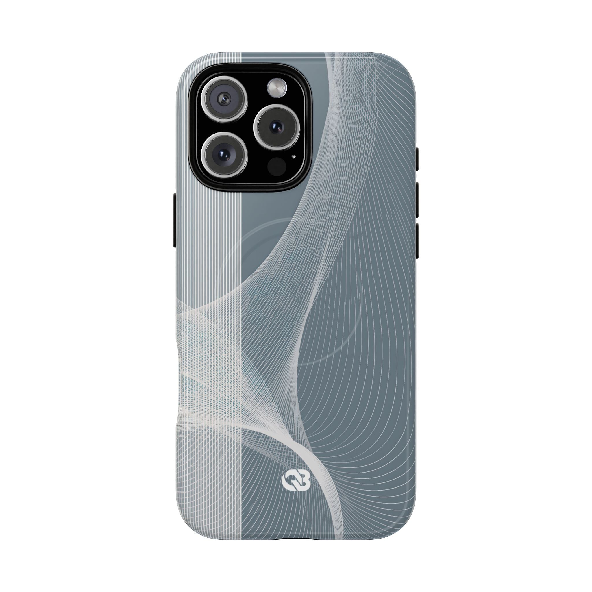 Grey Tough 2.0 Magsafe Phone Case for iPhone - Slate Mesh Horizon