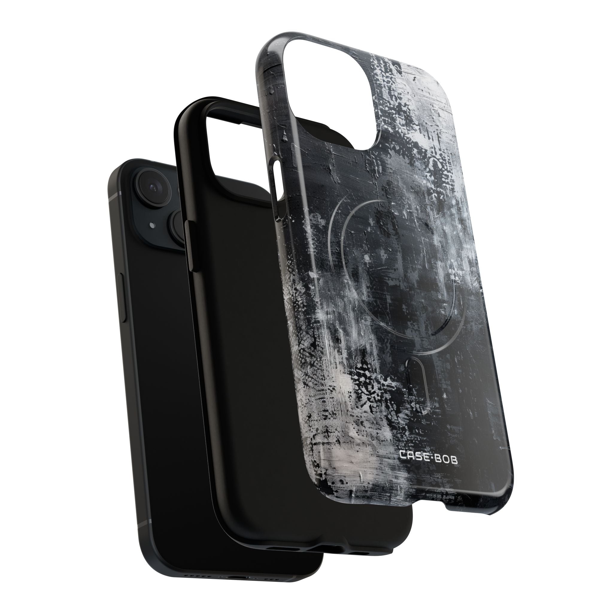 Textured Blackscape iPhone 15 Case - Tough+