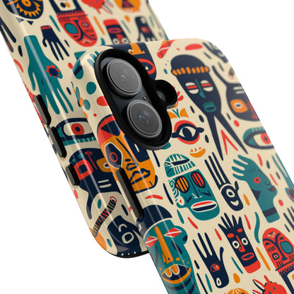 Masked Hands Yellow iPhone 16 Plus Case - Tough