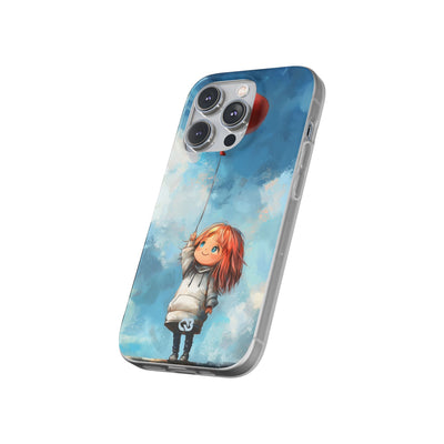 Crimson Heart Sky · Soft Coque de téléphone pour iPhone