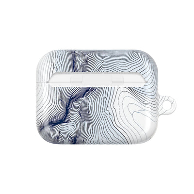 Nordic Ridge Contour · Hard Case for AirPods & AirPods Pro · White