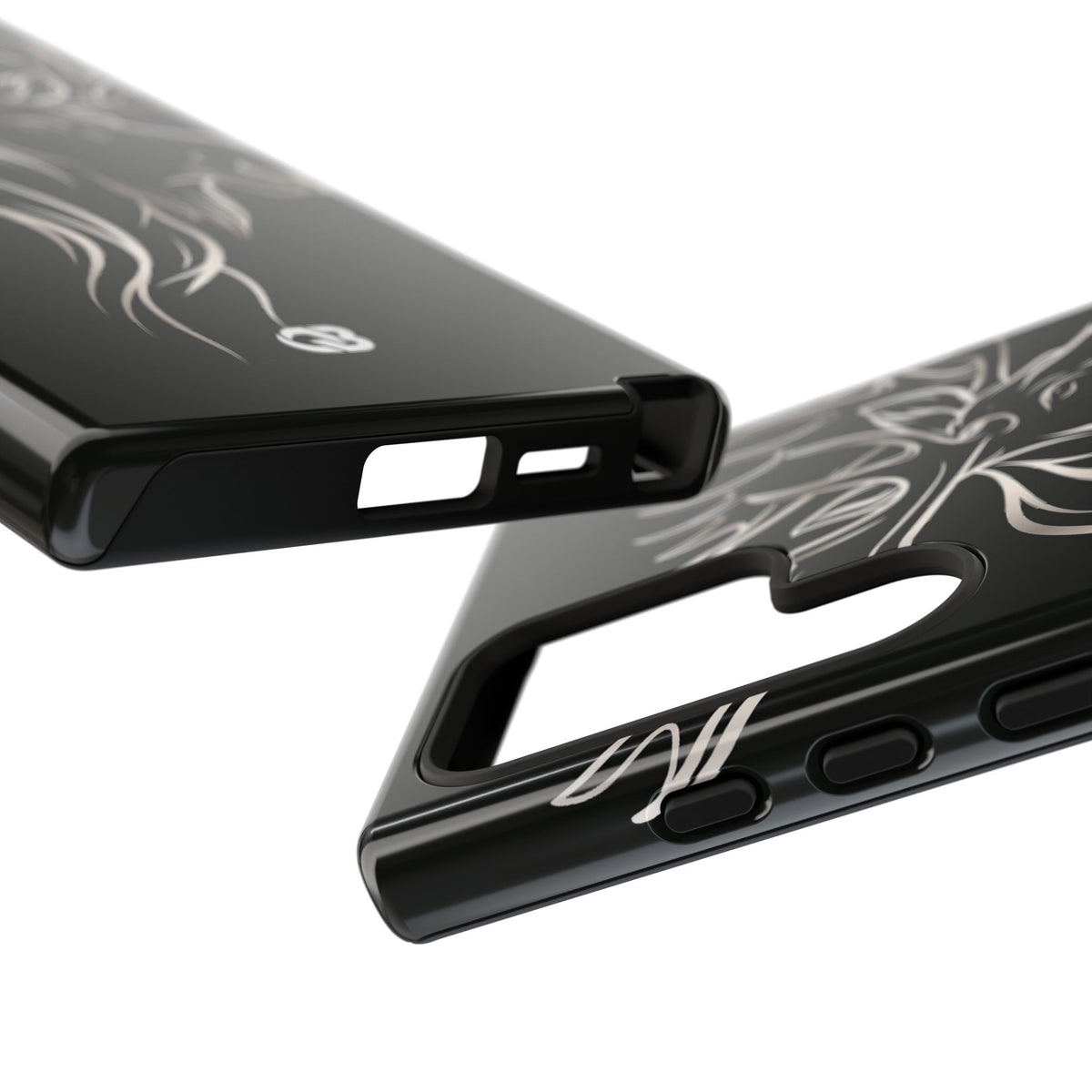Nordic Moose Contour · Tough Phone Case for Samsung · Black