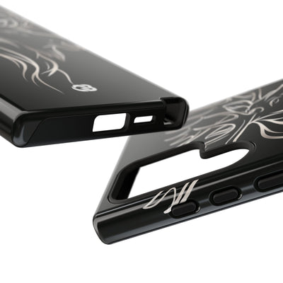 Nordic Moose Contour · Tough Phone Case for Samsung · Black