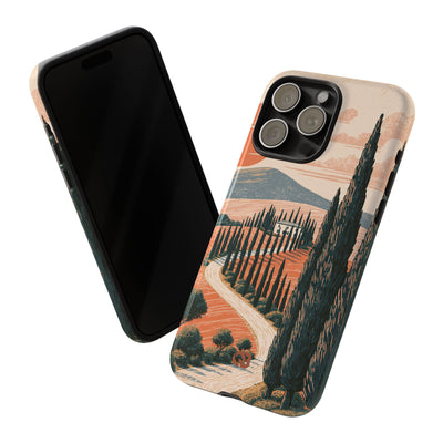 Orange Tough Phone Case for iPhone - Terracotta Ridge Trail