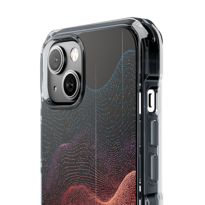 Spectral Elevation · Clear Impact Magnetic Phone Case for iPhone · Orange