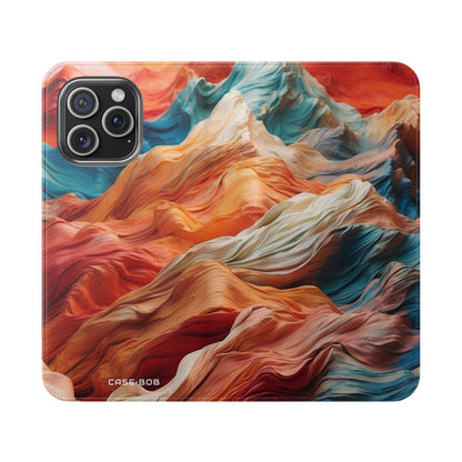 Fabric Peaks Sunset - iPhone 15 Pro Max Case - Wallet