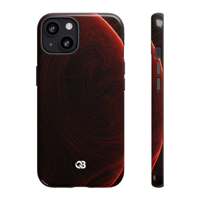 Crimson Solar Horizon · Tough Phone Case for iPhone · Red