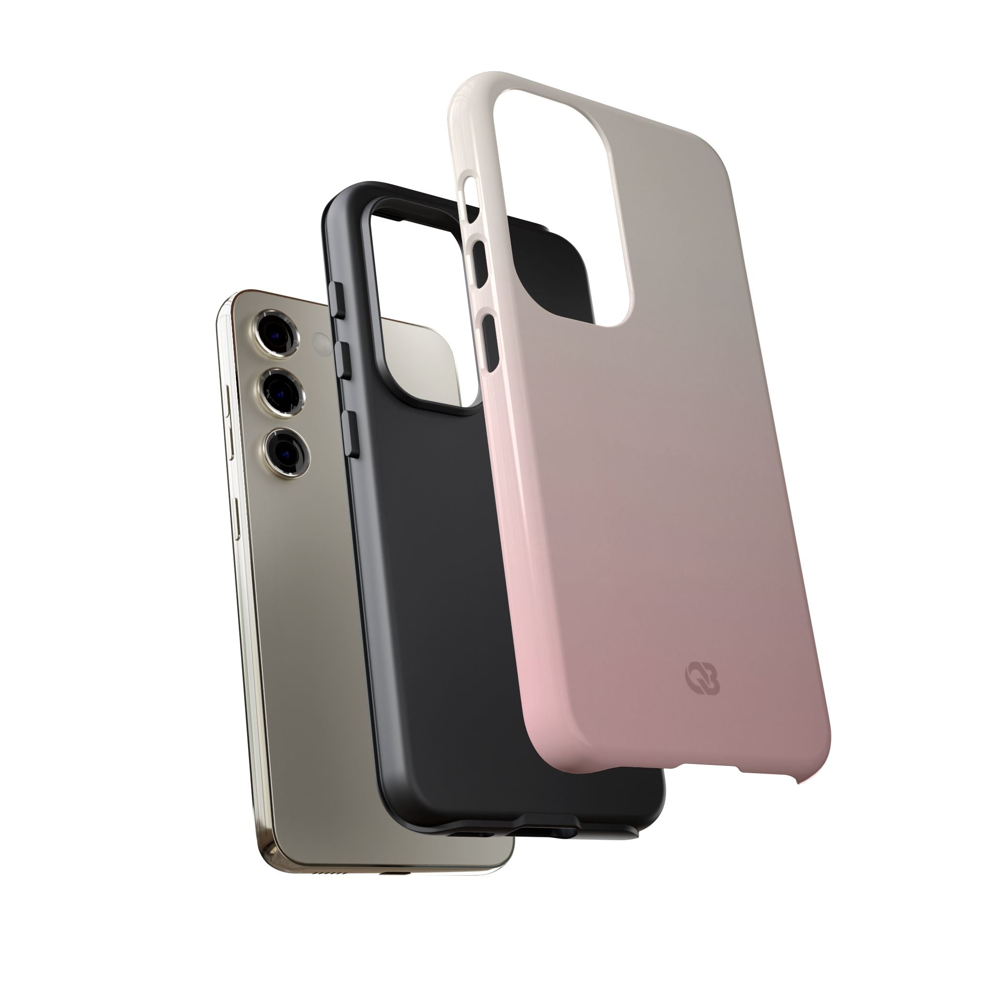 Pink Tough Phone Case for Samsung - Frosted Blush Horizon