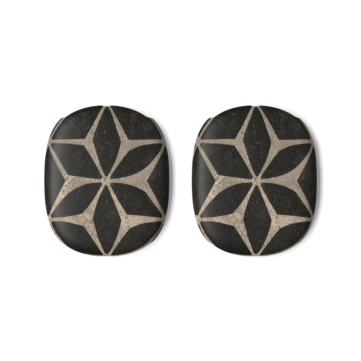 Concrete Mosaic Star · Hard Case for AirPods Max · Black