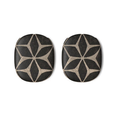 Concrete Mosaic Star · Hard Case for AirPods Max · Black