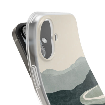 Green Lite Phone Case for iPhone - Misty Sage Valley