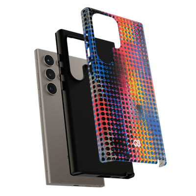 Chromatic Halftone Grid · Tough Phone Case for Samsung · Blue