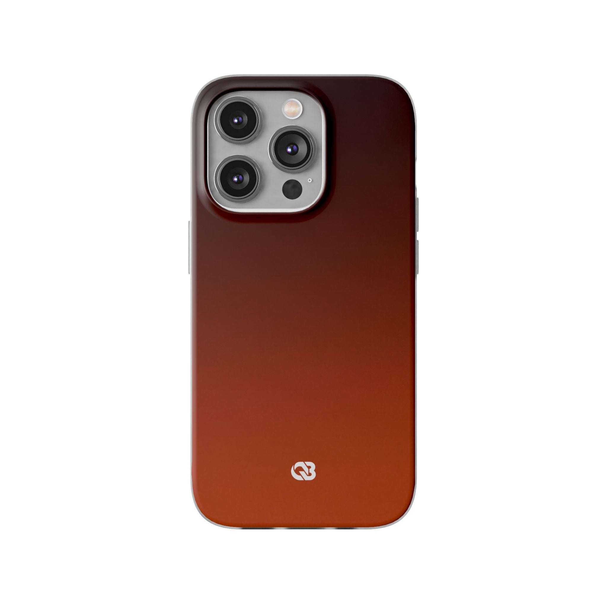Orange Lite Phone Case for iPhone - Obsidian Ember Fade