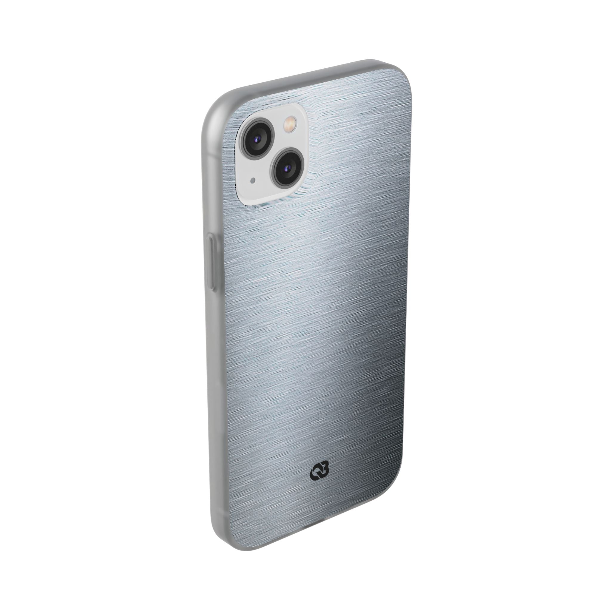 Silver Lite Phone Case for iPhone - Satin Chrome Grain
