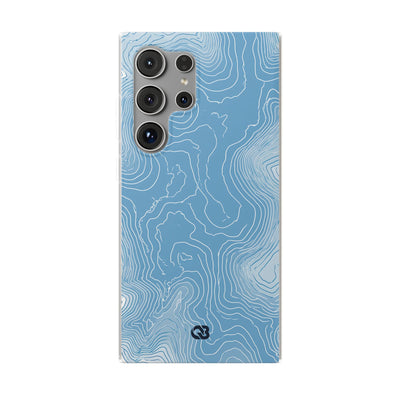 Blue Lite Phone Case for Samsung - Glacial Ridge Topo