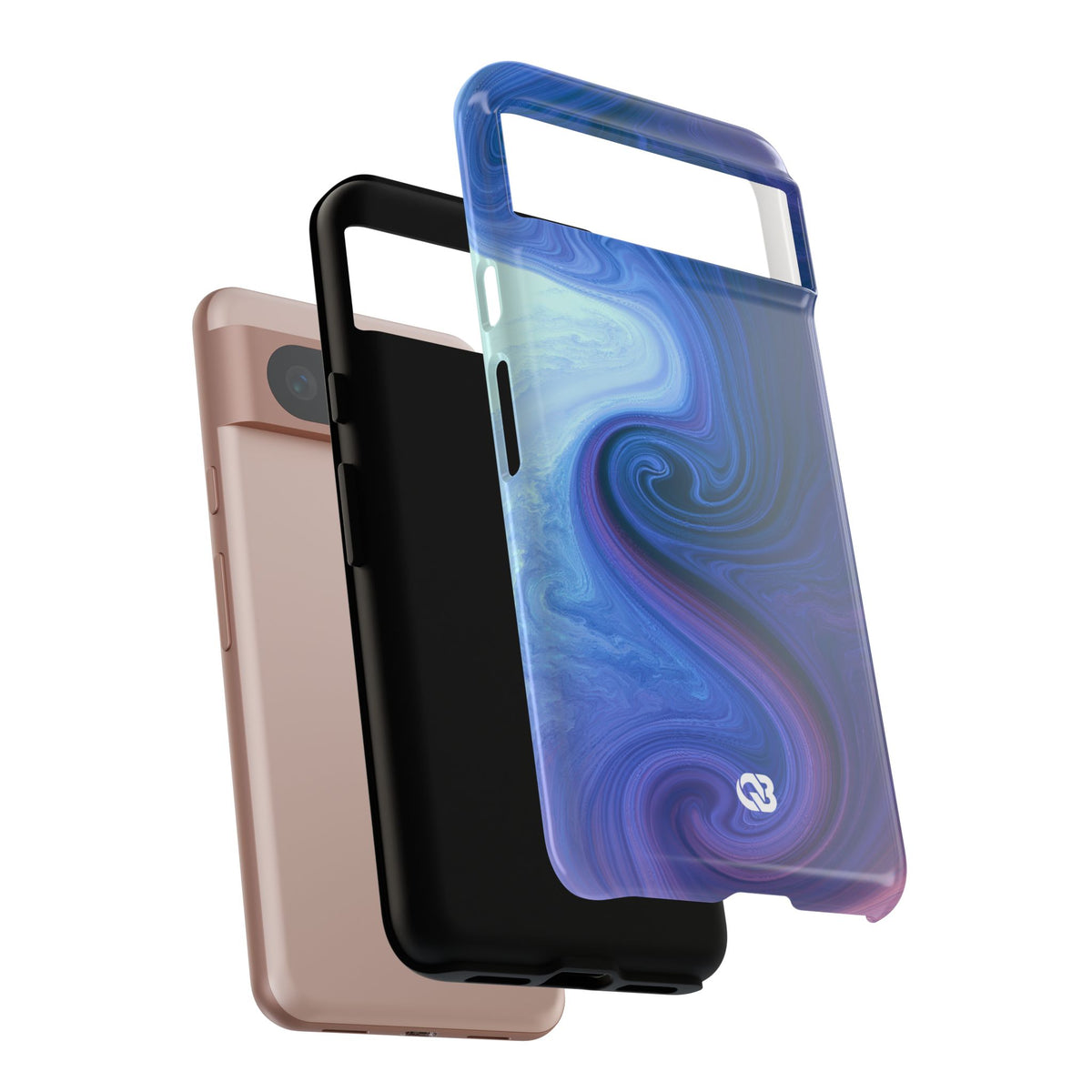 Azure Fluid Swirl · Tough Phone Case for Pixel ·  Blue