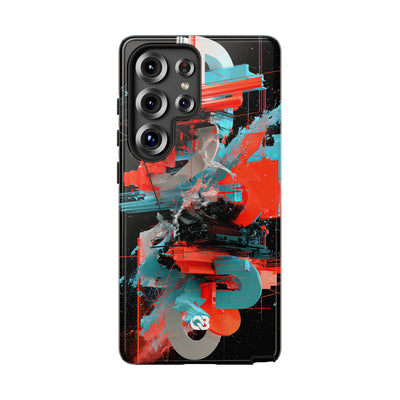 Fragmented Cyber Core · Tough Phone Case for Samsung · Black