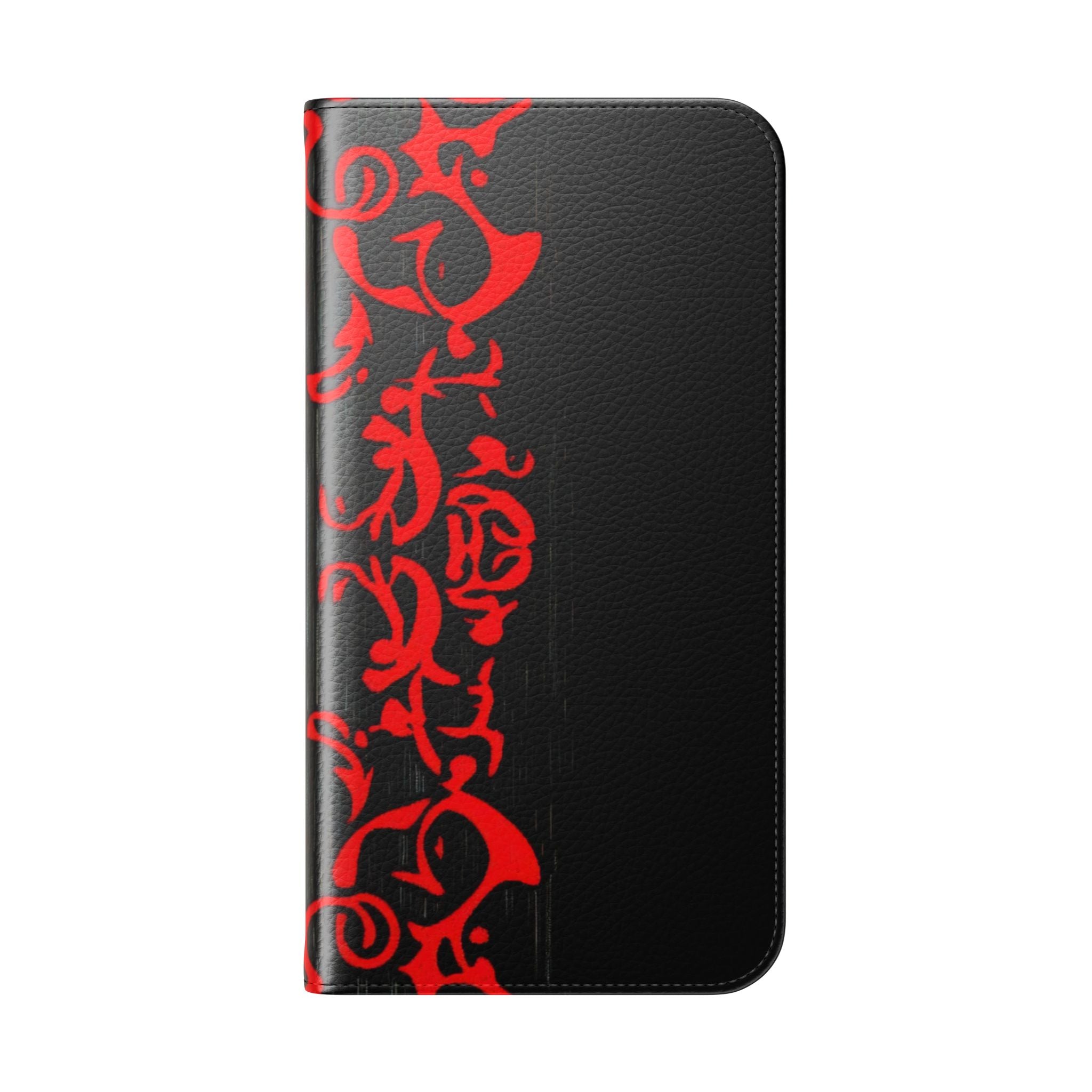 Crimson Swirl - iPhone 15 Plus Case - Wallet