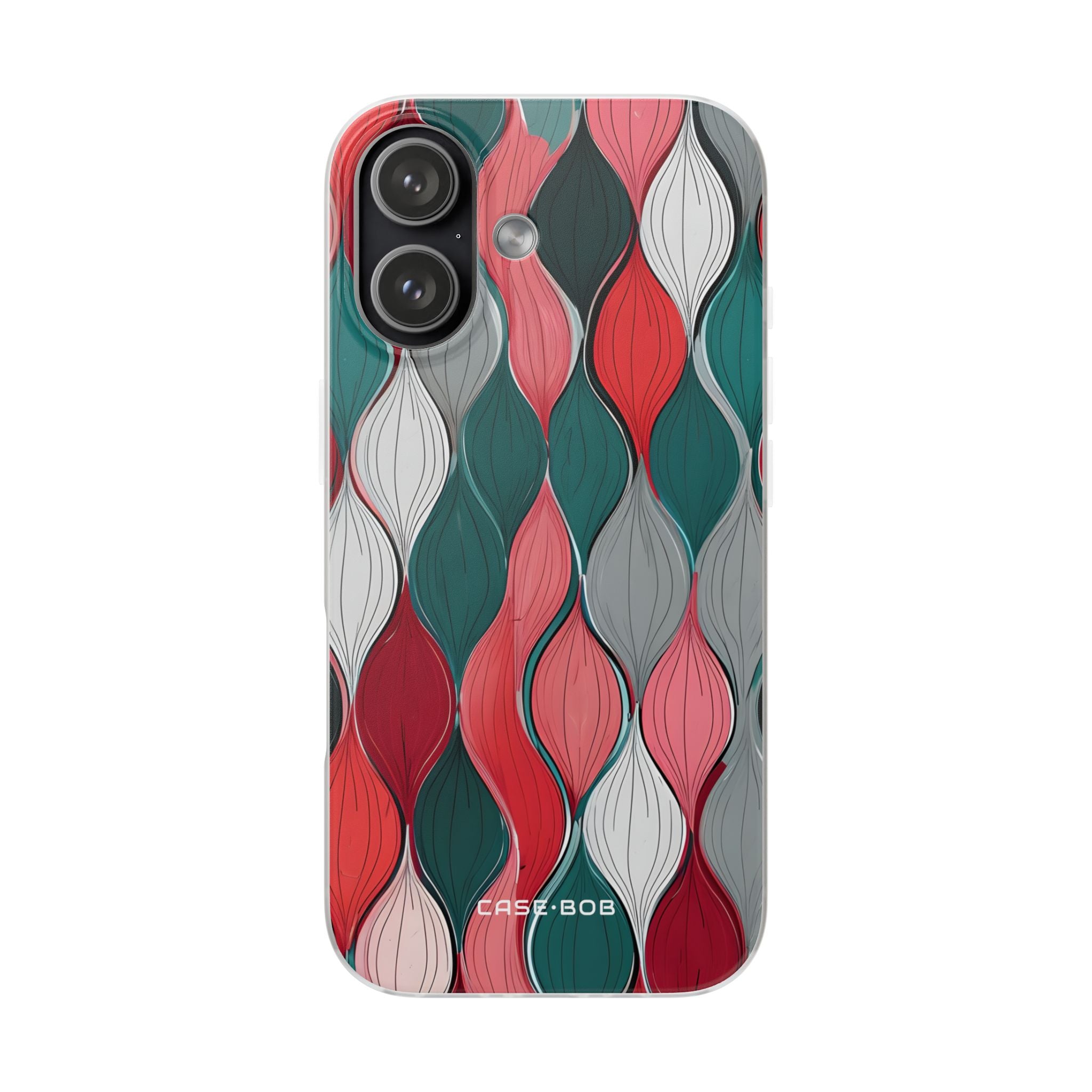 Leaf Cascade Teal iPhone 17 Case - Soft - CASE•BOB