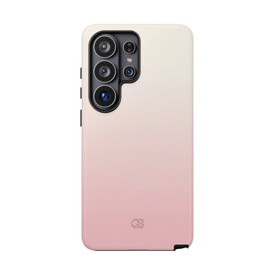 Pink Tough Phone Case for Samsung - Frosted Blush Horizon