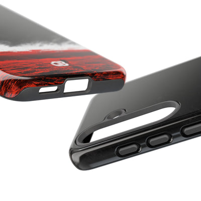 Crimson Horizon · Tough Phone Case for Samsung · Black