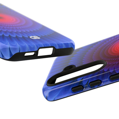 Radial Spectrum Bloom · Tough Phone Case for Samsung · Blue