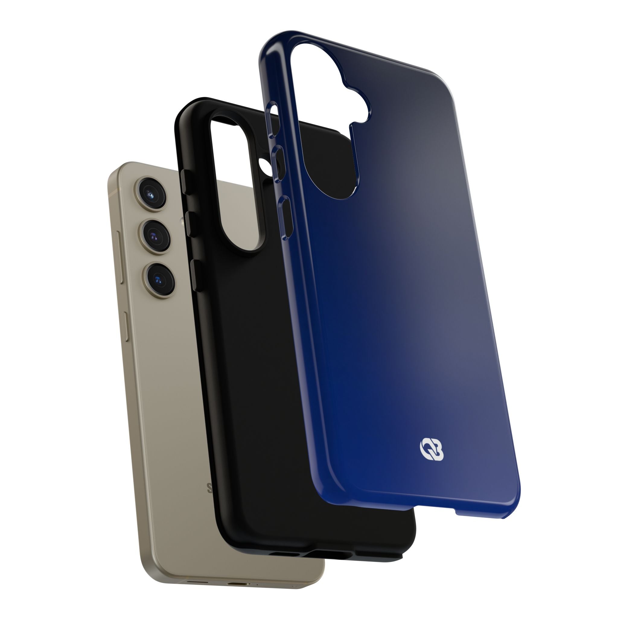 Blue Tough Phone Case for Samsung - Midnight Cobalt Fade