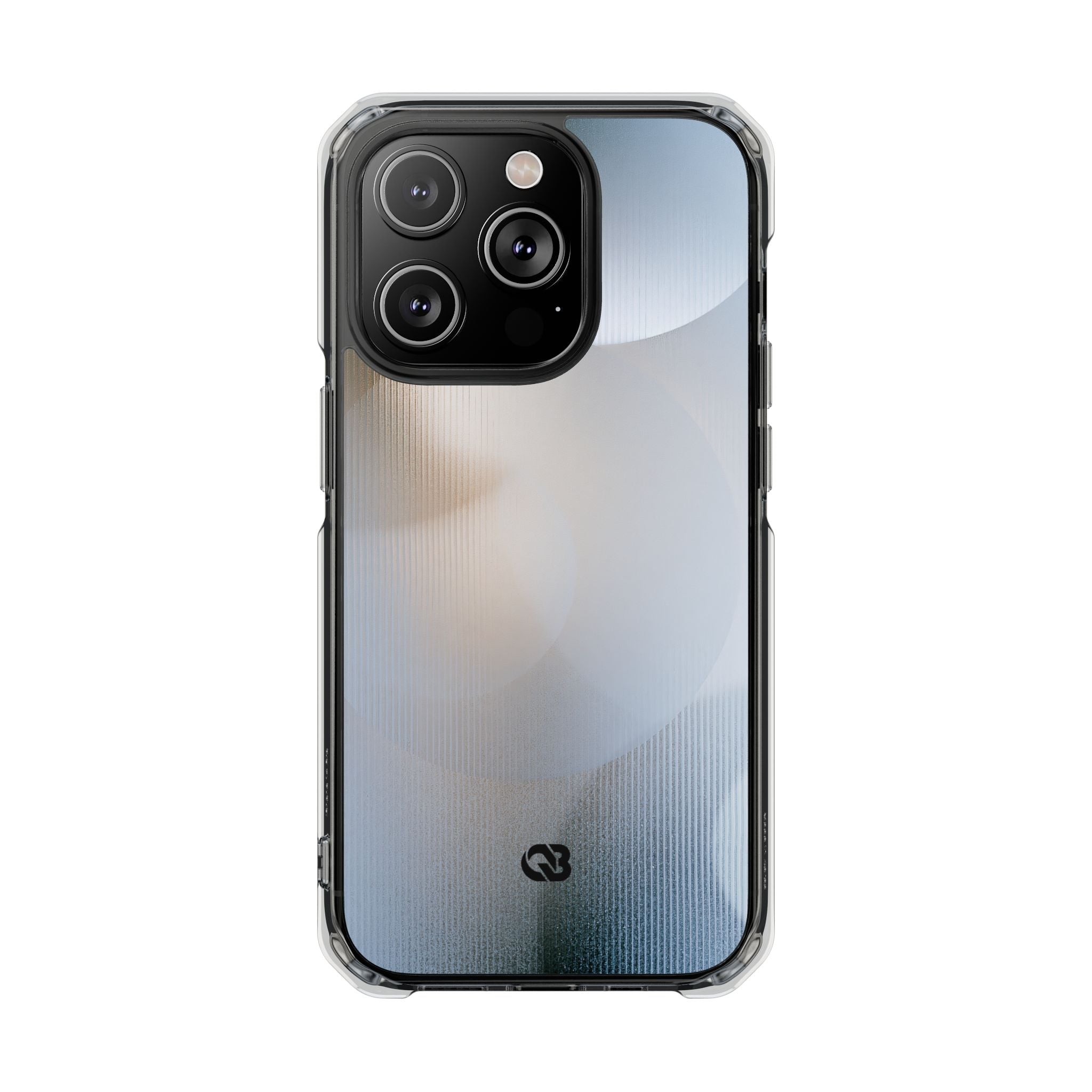 White Impact MagSafe Phone Case for iPhone - Frosted Ribbed Sphere