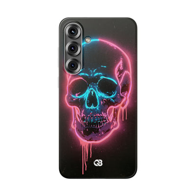 Neon Drip Skull · Lite Phone Case for Samsung · Black