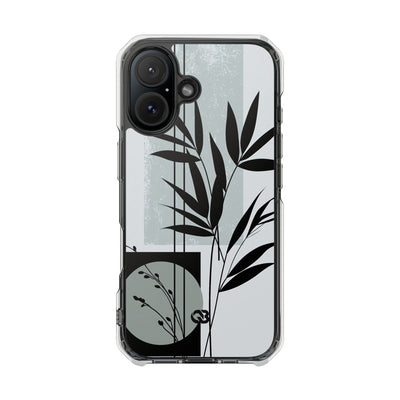 Grey Impact MagSafe Phone Case for iPhone - Sage Bamboo Noir