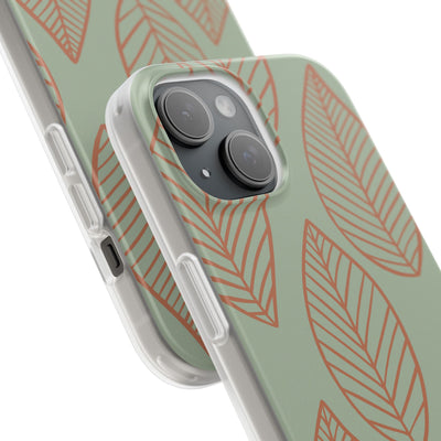 Sage Earth Leaves · Soft Phone Case for iPhone